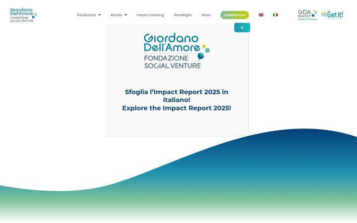 Screenshot of fondazionesocialventuregda.it
