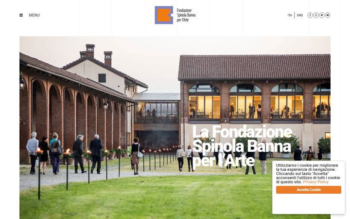 Screenshot of fondazionespinola-bannaperlarte.com