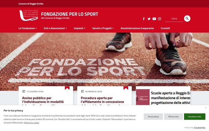 Screenshot of fondazionesport.it
