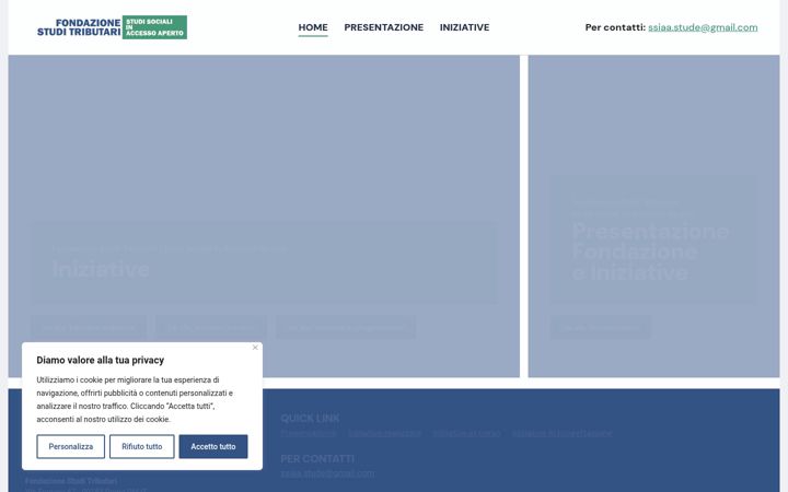 Screenshot of fondazionestuditributari.com