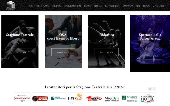 Screenshot di fondazioneteatroborgatti.it