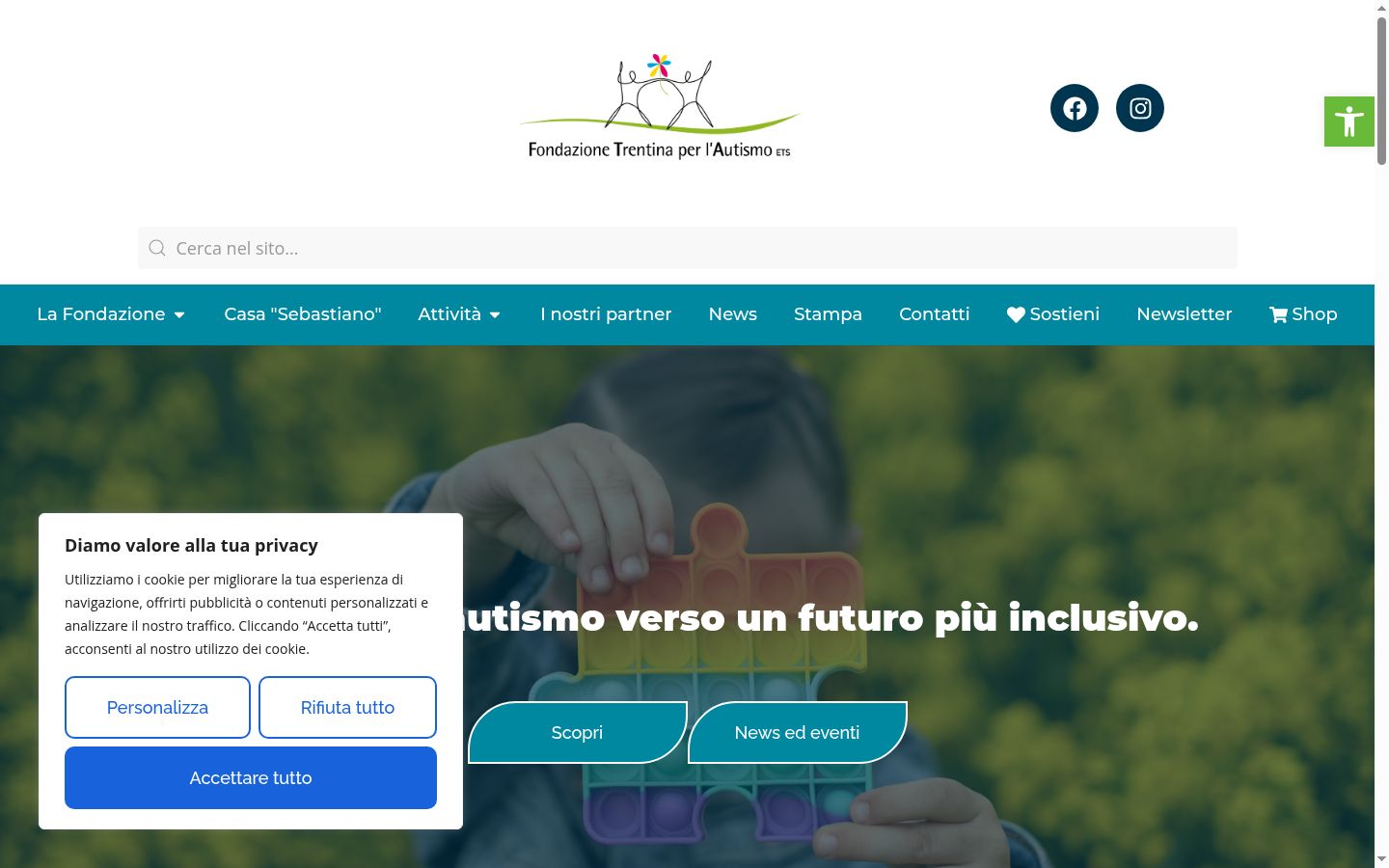 Screenshot tal-banner tal-kunsens muri qabel kwalunkwe interazzjoni