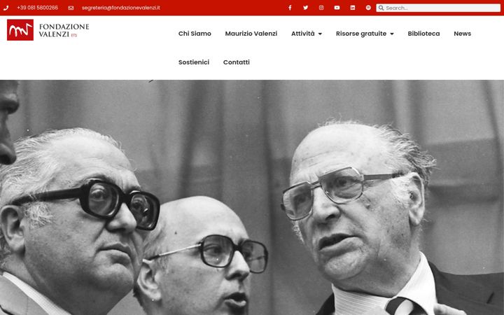 Screenshot ta' fondazionevalenzi.it