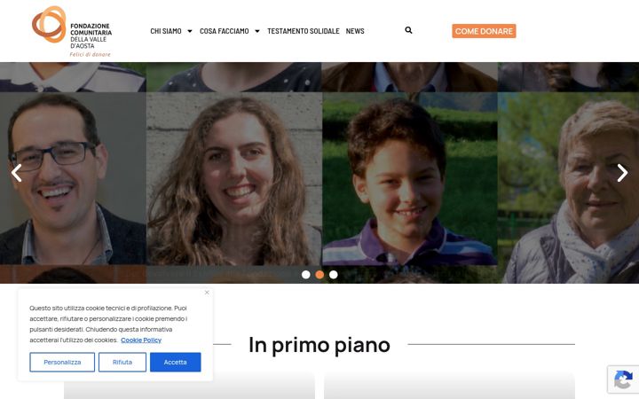 Screenshot ta' fondazionevda.it