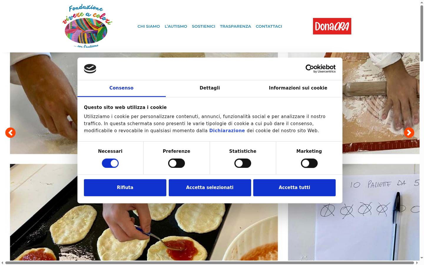 Snímek obrazovky baneru souhlasu zobrazeného před jakoukoli interakcí