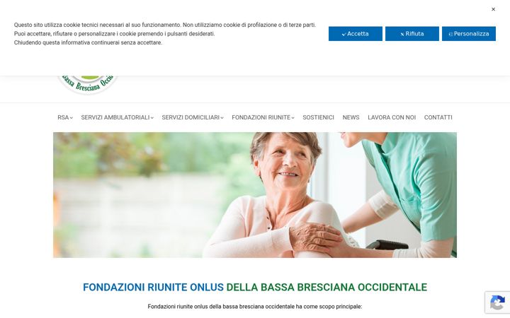 Screenshot of fondazioniriunite.it