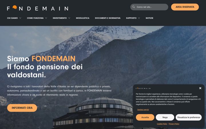 Screenshot of fondemain.it