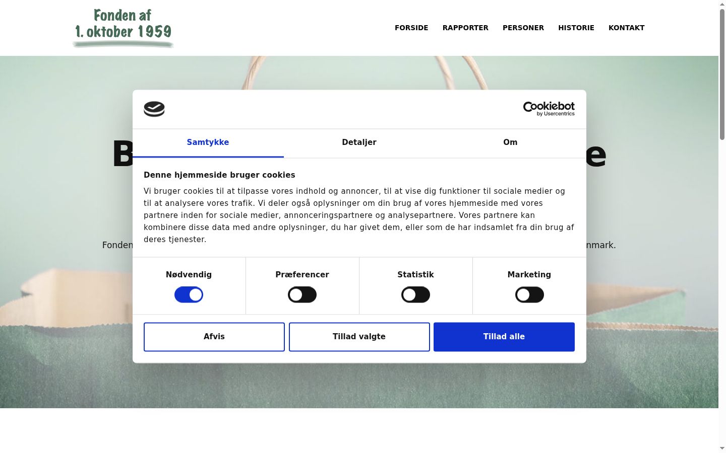 Screenshot des Einwilligungsbanners vor jeglicher Interaktion