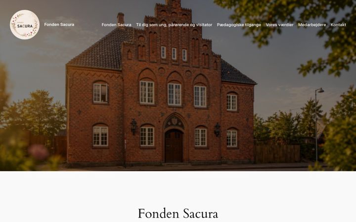 Screenshot of fondensacura.dk