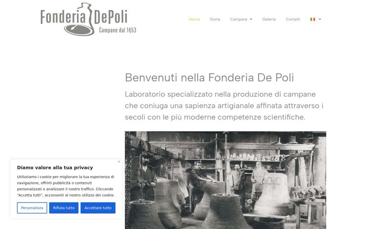 Screenshot of fonderiadepoli.it