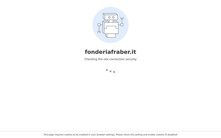Screenshot of fonderiafraber.it