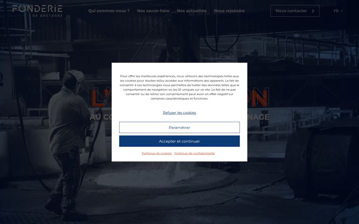 Screenshot of fonderiedebretagne.com