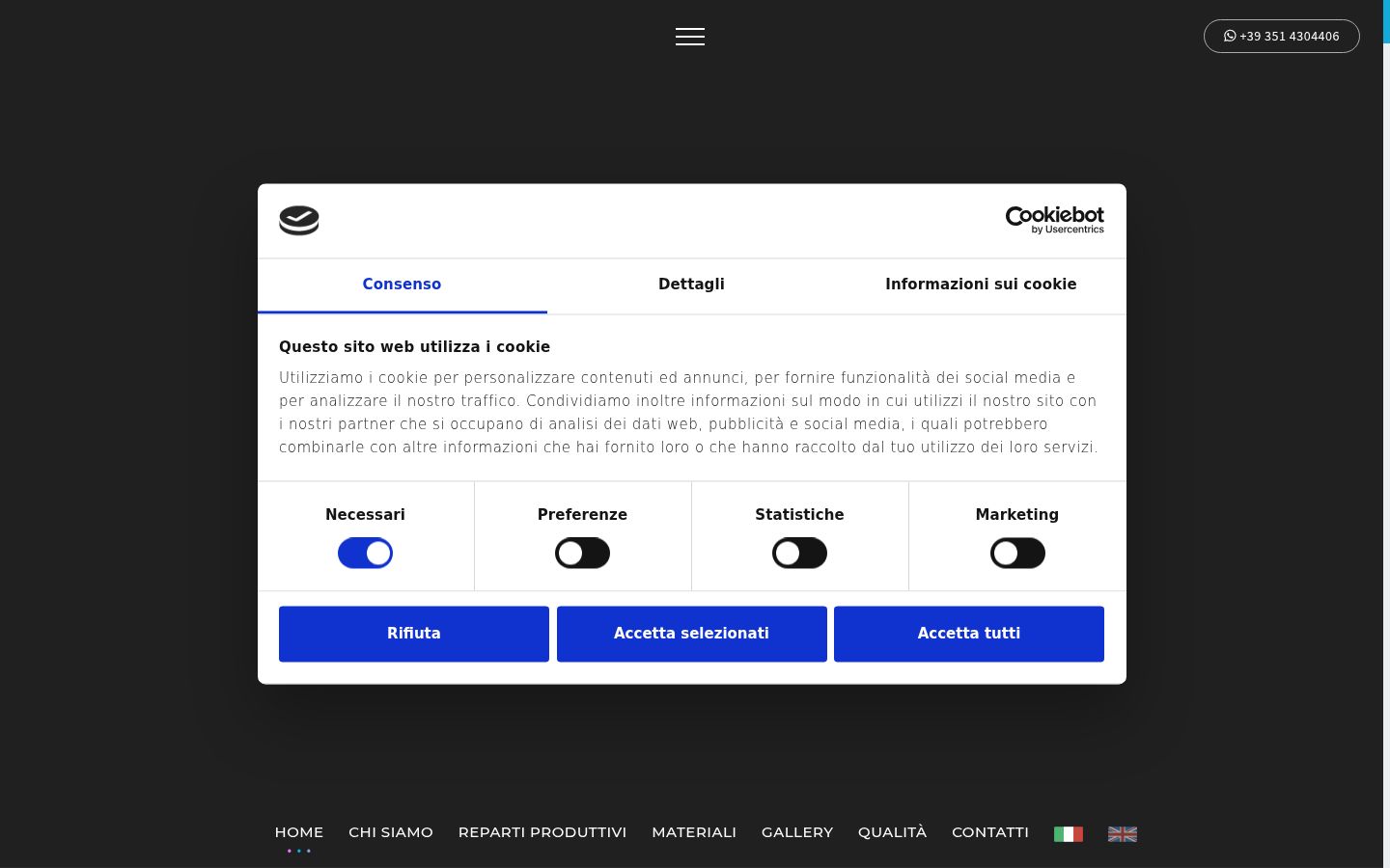 Captura de pantalla del banner de consentimiento mostrado antes de cualquier interacción