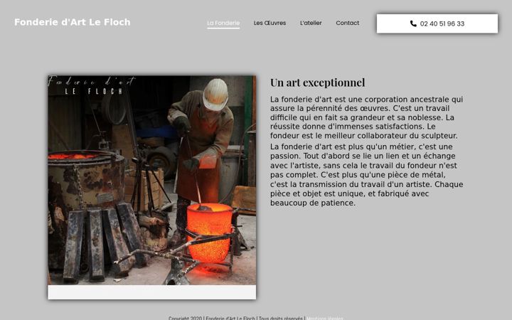 Screenshot of fonderielefloch.fr