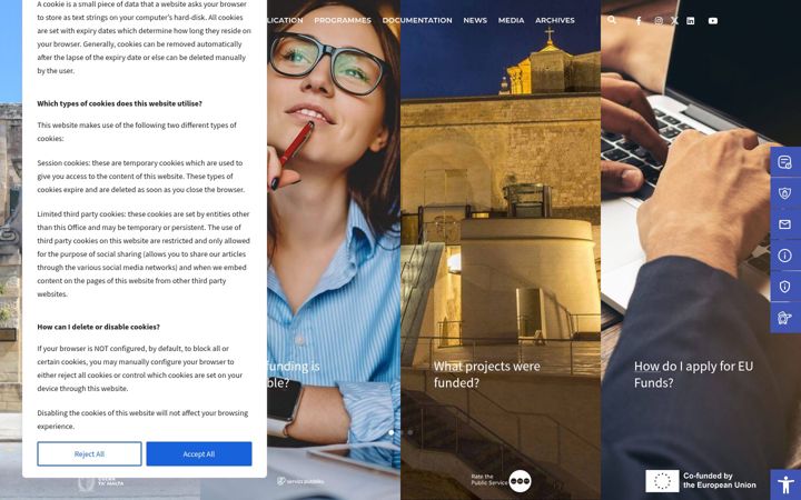 Screenshot of fondi.eu