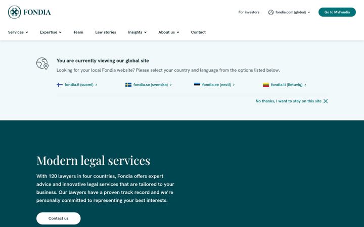 Screenshot of fondia.com