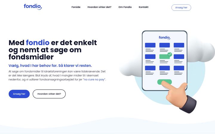 Képernyőkép: fondio.dk