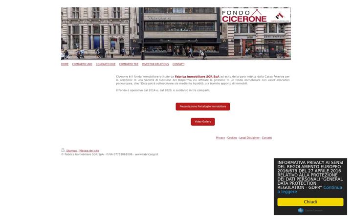 Screenshot di fondocicerone.it