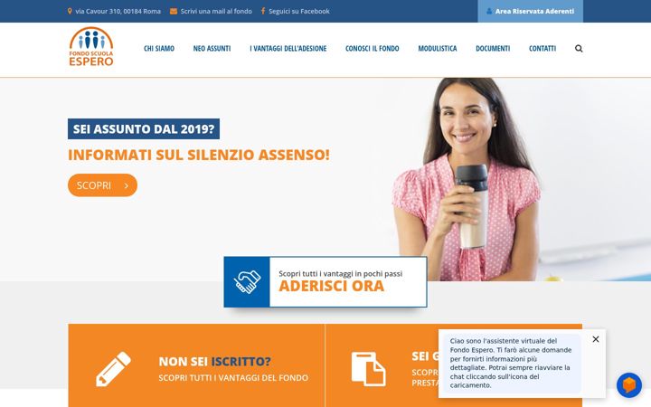 Screenshot of fondoespero.it