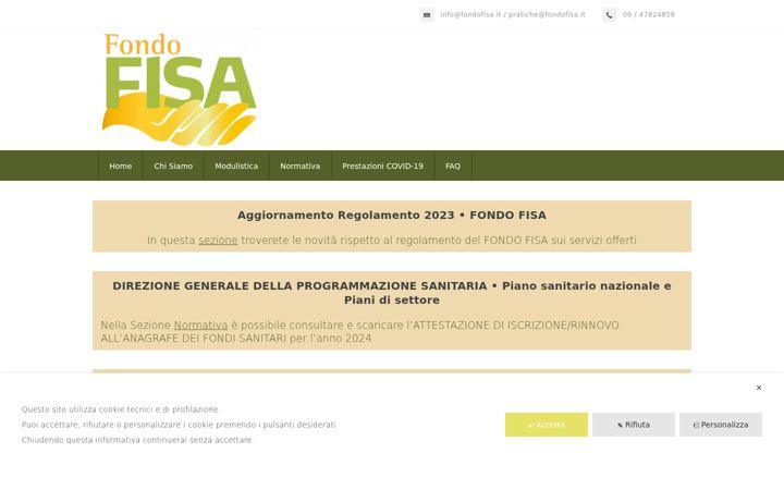 Screenshot of fondofisa.it