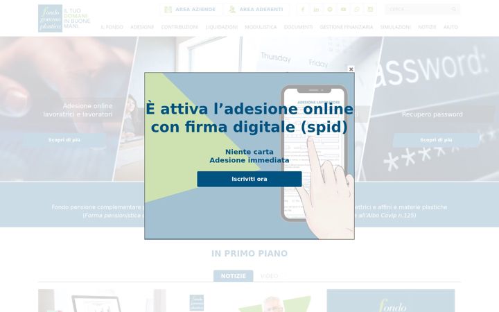 Screenshot ta' fondogommaplastica.it