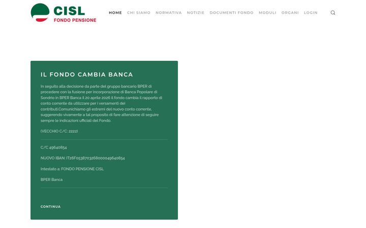 Screenshot ta' fondopensionecisl.it