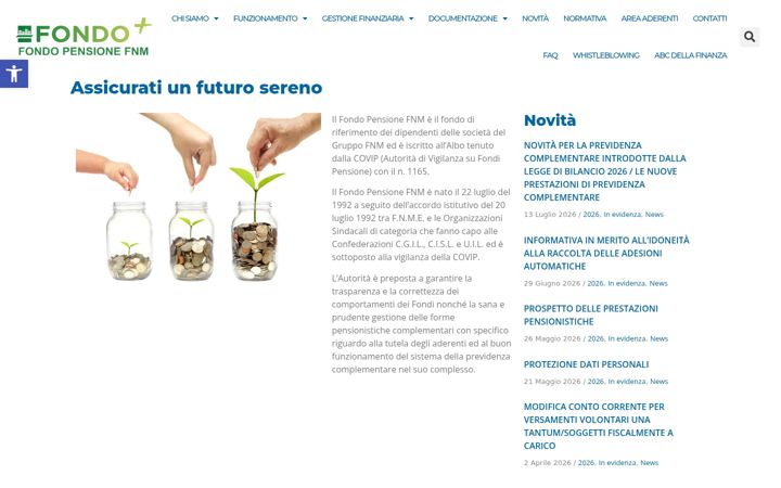 Screenshot ta' fondopensionefnm.it