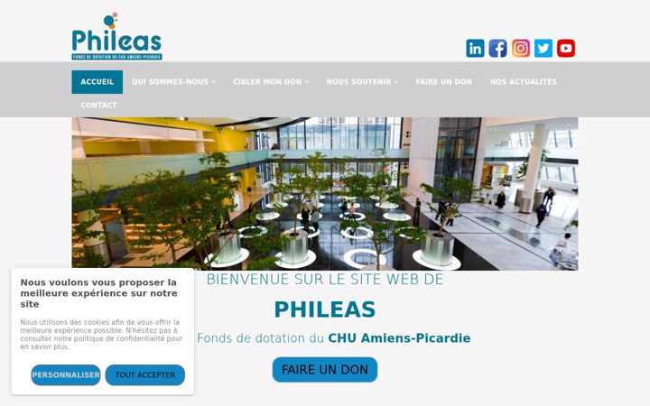 Screenshot of fonds-phileas.fr
