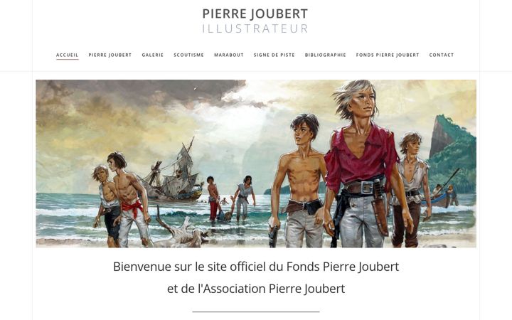 Screenshot of fonds-pierrejoubert.com