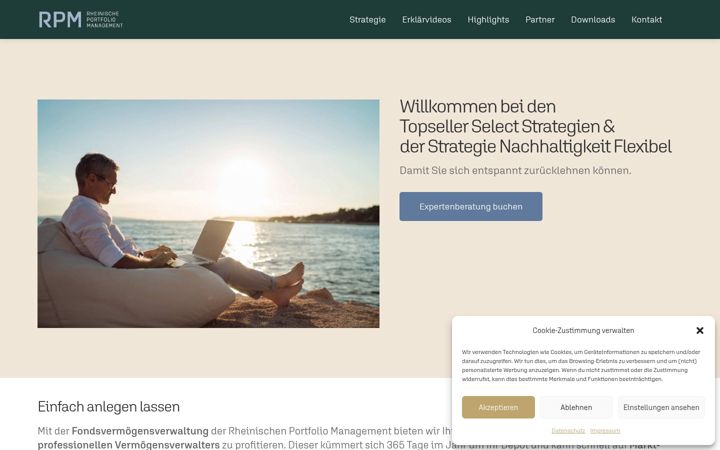 Screenshot of fonds-vv.de