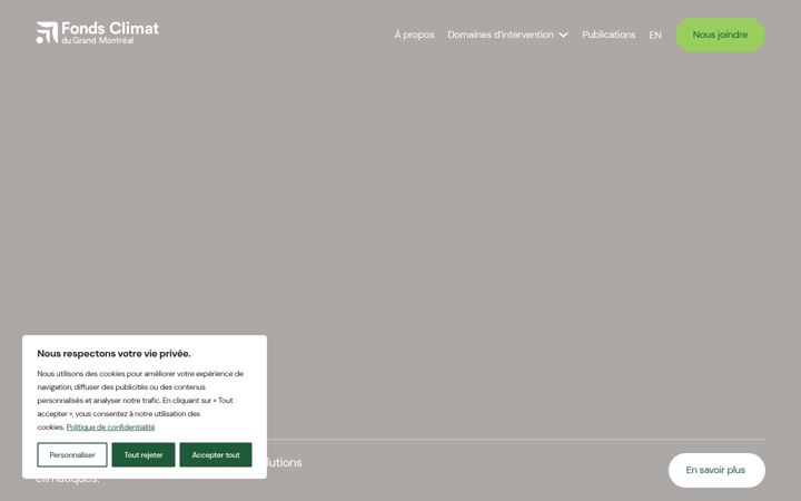 Screenshot of fondsclimatmontreal.com