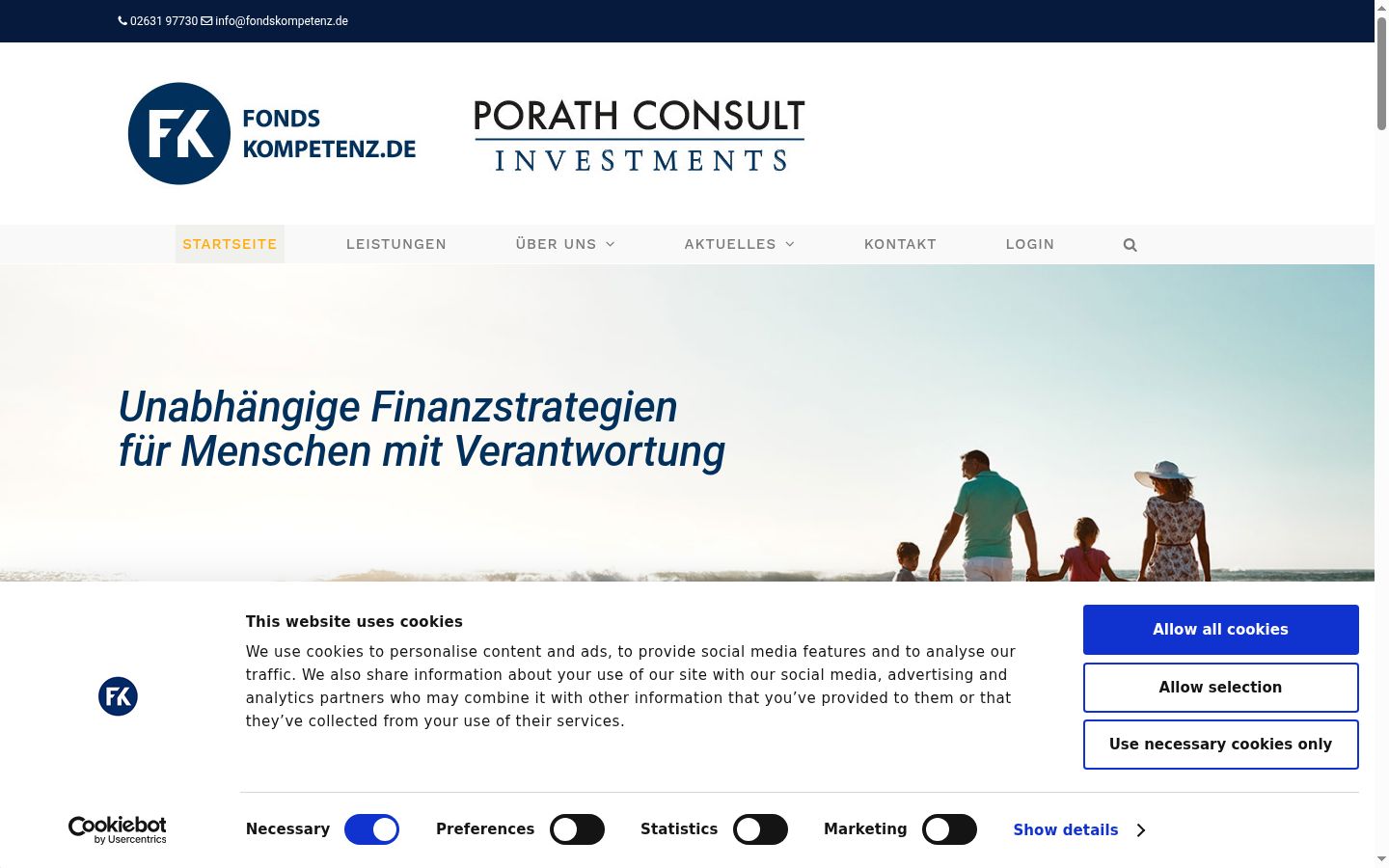 Screenshot tal-banner tal-kunsens muri qabel kwalunkwe interazzjoni