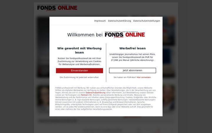 Screenshot of fondsprofessionell.de