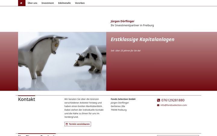 Screenshot of fondsselection.com