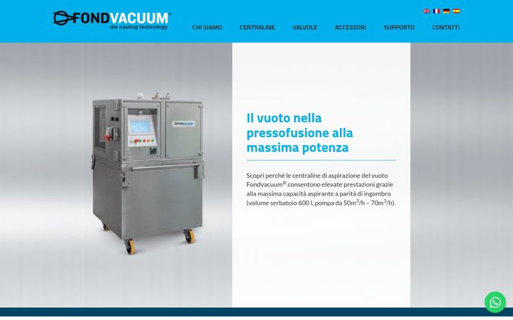 Snímek obrazovky fondvacuum.it