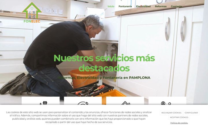 Screenshot of fonelecservicios.com