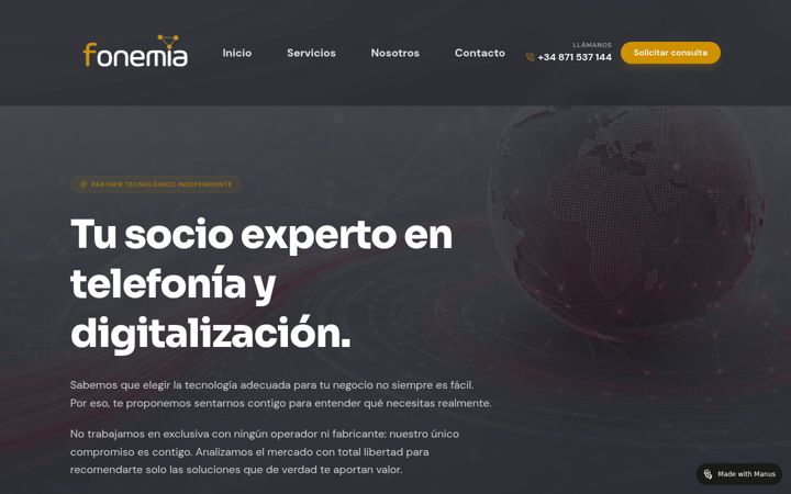 Screenshot of fonemia.com
