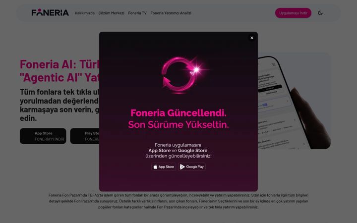 Captură de ecran a foneria.com.tr