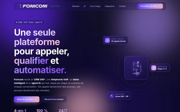 Screenshot of fonicom.io