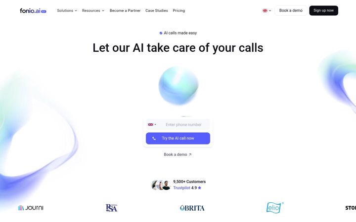 Screenshot of fonio.ai