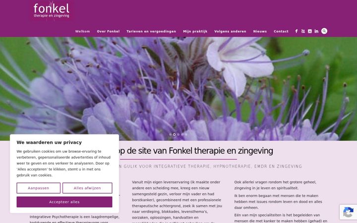 Screenshot of fonkel.nu