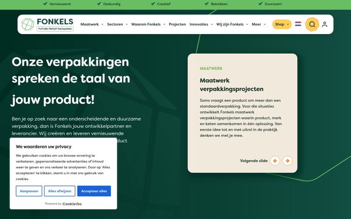 Screenshot of fonkels.com