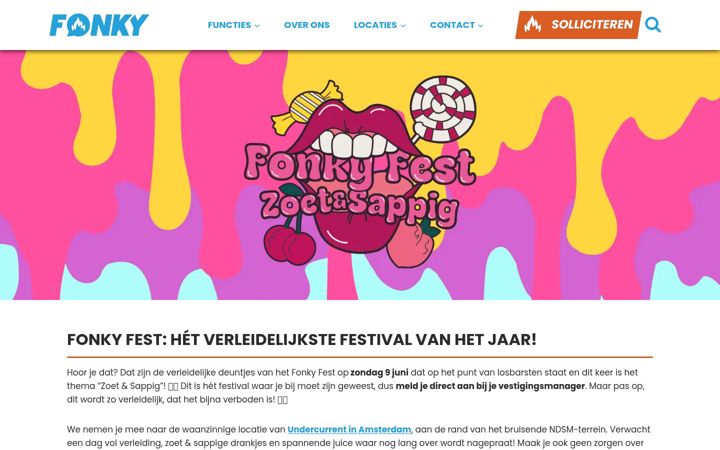 Screenshot of fonkyfest.nl