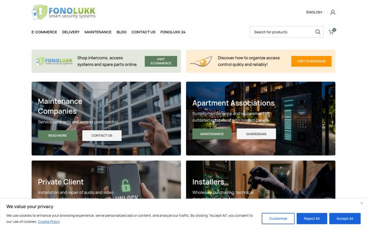 Screenshot of fonolukk.eu