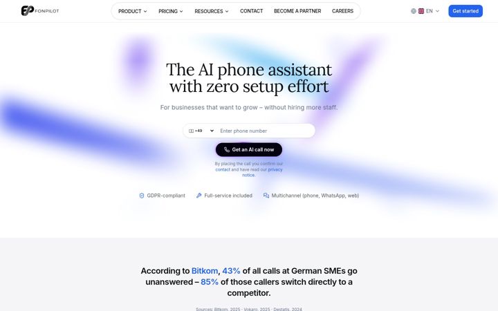 Screenshot ta' fonpilot.de