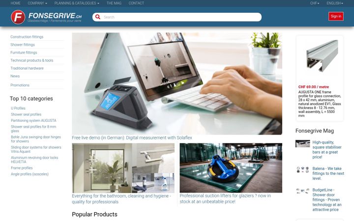 Screenshot of fonsegrive.ch