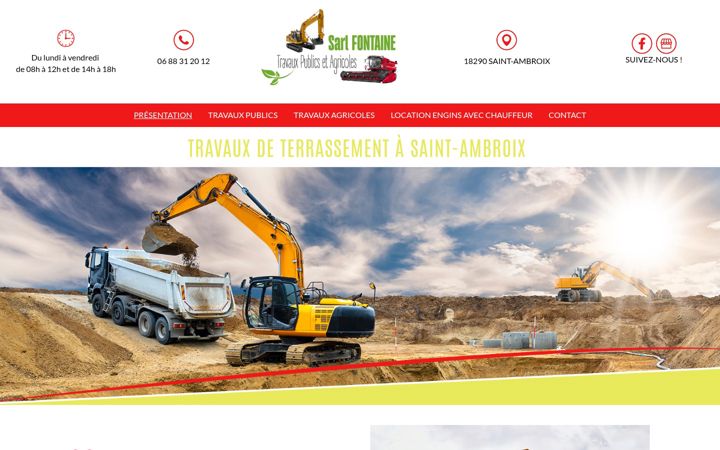 Screenshot of fontaine-travaux-publics.fr