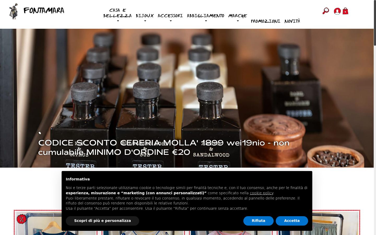 Screenshot tal-banner tal-kunsens muri qabel kwalunkwe interazzjoni
