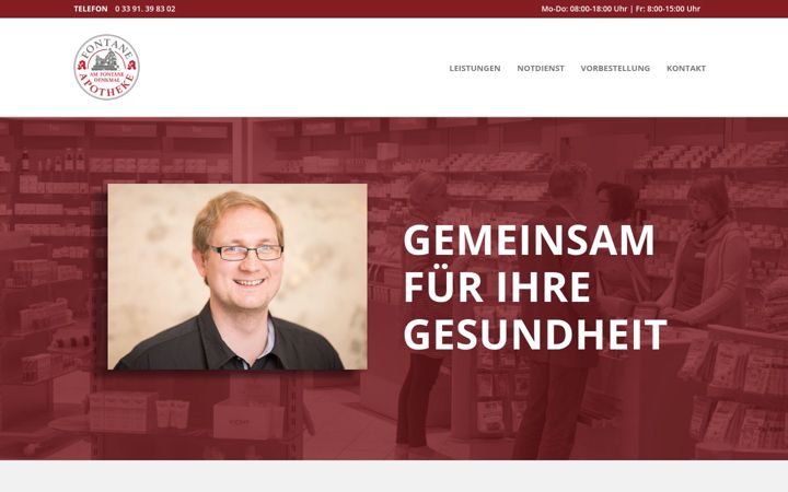 Screenshot of fontane-apo-neuruppin.de