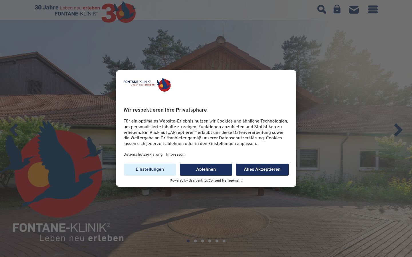 Sutikimo reklamjuostės, rodytos prieš bet kokią sąveiką, ekrano kopija